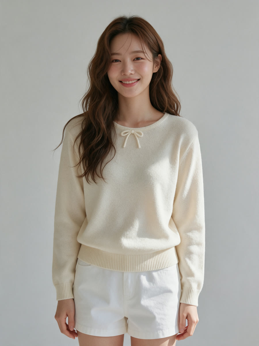 가상 피팅 결과 예시: 인물 사진에 상품을 입혀 만든 착용 이미지(AI 생성)